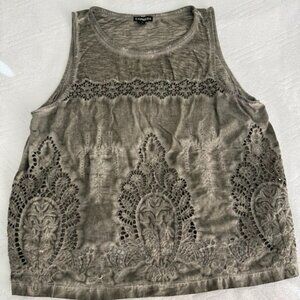 Express Blouse - Green - Women's Medium - Cowgirl, Bohemian